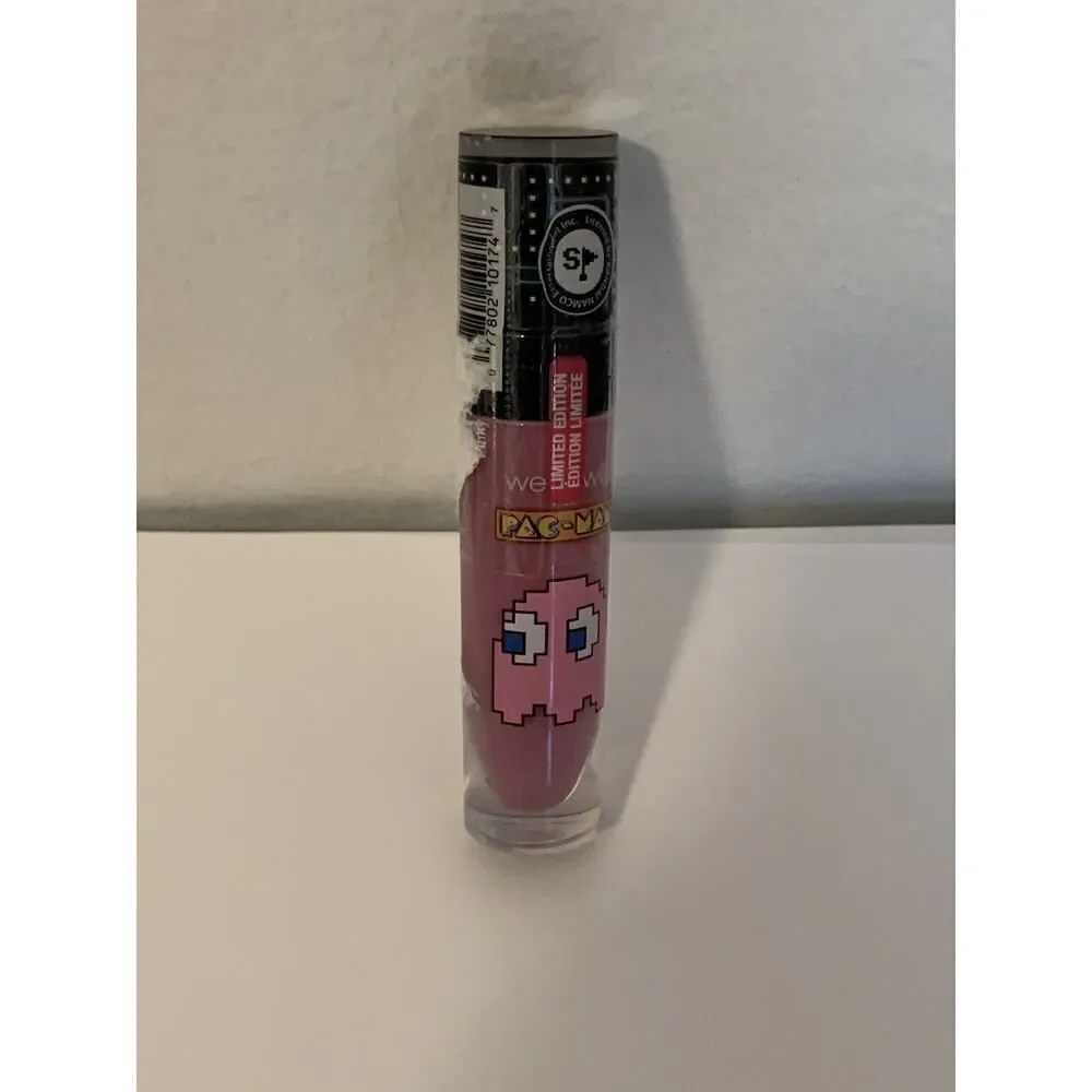Wet N Wild Lip Gloss Pac Man *Pinky* Limited Edition Full Size .2 Oz NEW NIB